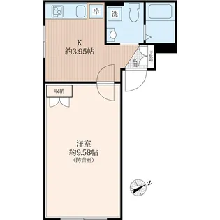 ラシクラス四谷【3階】の間取り