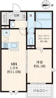 リバティ大泉学園【101号室号室】の間取り