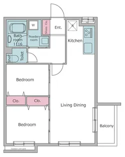 レジディア世田谷若林【3階】の間取り