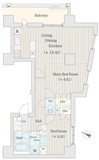 パールコート仙川【5階】の間取り