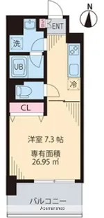 ソルジェンテ中野【0306号室】の間取り