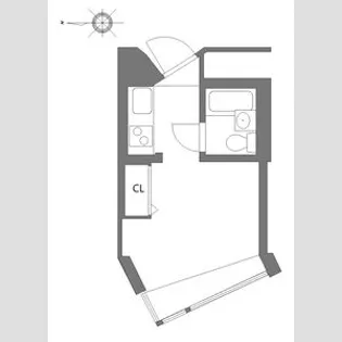 スタジオ明泉【1階】の間取り