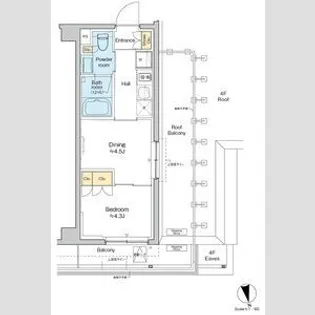 RESIDENCE KOENJI【5階】の間取り