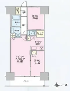 トラープランド翠命館【13階】の間取り