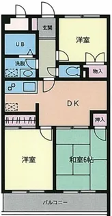 モナーク西小金井【1階】の間取り