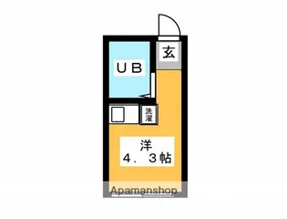 アーバンスクエア東新宿【1階】の間取り