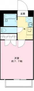 アンプルールブワ沙羅【204号室号室】の間取り