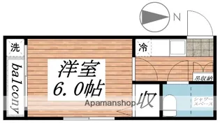 1Kの間取り画像