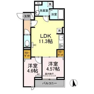 グラナーデ目白御留山【3階】の間取り