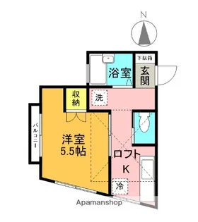 コーポ戸澤【1階】の間取り