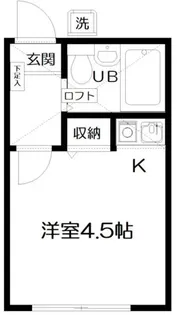 グランドール調布【2階】の間取り