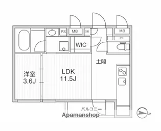 GRANDUO 荻窪【1階】の間取り