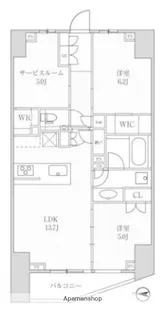 ディームス方南町【12階】の間取り