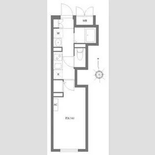 エルファーロ三軒茶屋Ⅱ【1階】の間取り