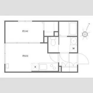 エルファーロ笹塚Ⅱ【1階】の間取り