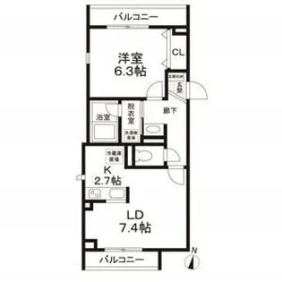 M−haus【1階】の間取り