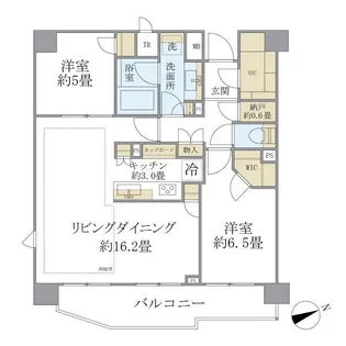 BRILLIA西荻窪【8階】の間取り