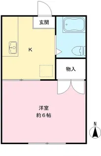 あかねハイツ【203号室号室】の間取り