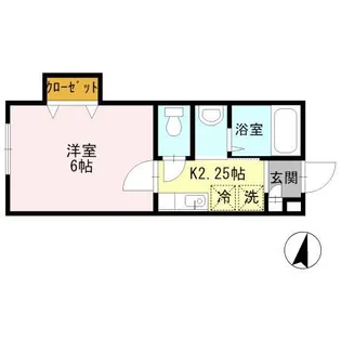 ジーヴォ・KS【1階】の間取り