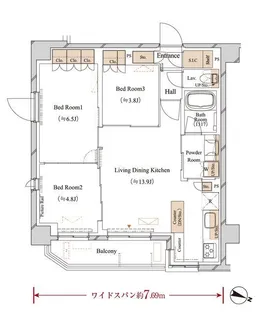 ブランシエスタ江古田【2階】の間取り
