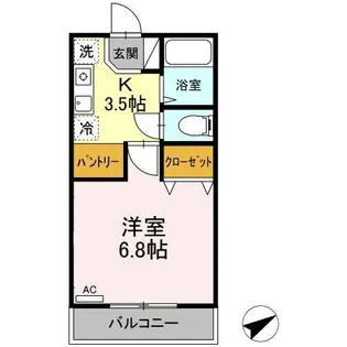 ウェール【1階】の間取り