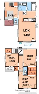 東京都練馬区南田中2丁目【一戸建】の間取り