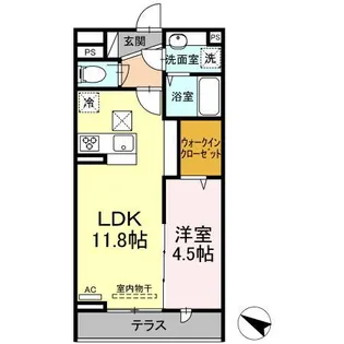 アヴァンス北烏山【1階】の間取り