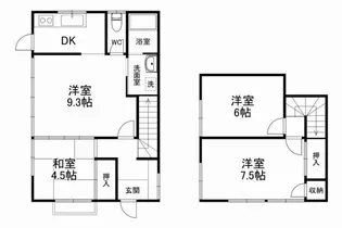 金杉コーポ【1階】の間取り