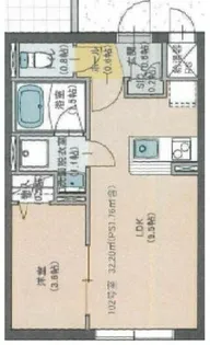 プロスタイルウェルス下井草【4階】の間取り