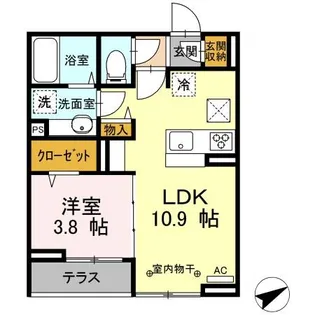 CASA FELIZ【1階】の間取り