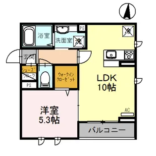 桜DKハイム【3階】の間取り