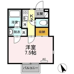 HOUSEしゅんざん【2階】の間取り