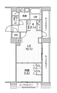 シーズンフラッツ新高円寺【7階】の間取り