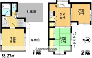 東京都練馬区石神井台1丁目【一戸建】の間取り