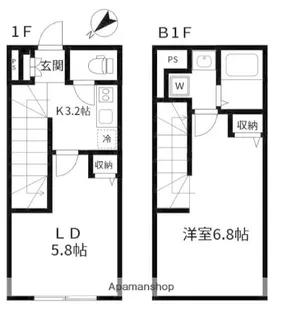 東京都世田谷区玉川台2丁目【マンション】の間取り