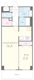 SAパームレジデンス【1階】の間取り