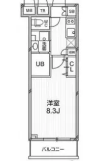 プライマル武蔵関【0112号室】の間取り