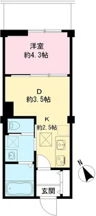 つむぎの杜 西荻みなみ【103号室号室】の間取り
