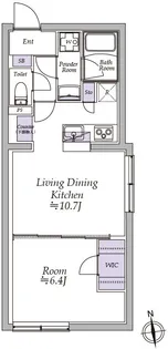 東京都中野区大和町3丁目【マンション】の間取り
