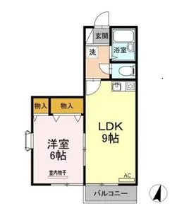 シャトル松原【2階】の間取り