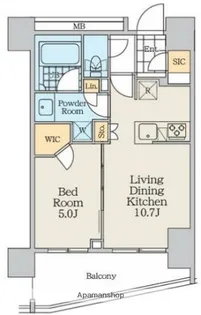東京都中野区弥生町5丁目【マンション】の間取り