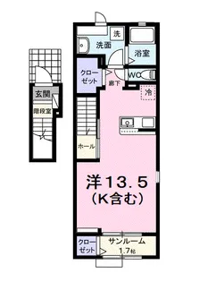 パフュームⅠ【2階】の間取り