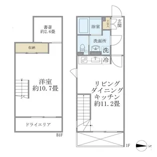 ALERO新中野II【1階】の間取り