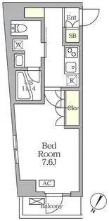 アジールコート三宿テラス【3階】の間取り