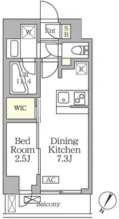 アジールコート三宿テラス【3階】の間取り