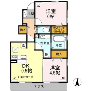 スイーベル【1階】の間取り