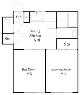 東京都調布市多摩川1丁目【マンション】の間取り