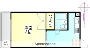 東京都中野区中央5丁目【マンション】の間取り
