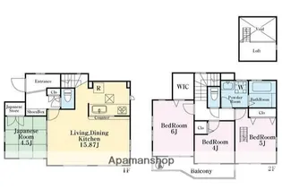 東京都三鷹市井の頭1丁目【一戸建】の間取り