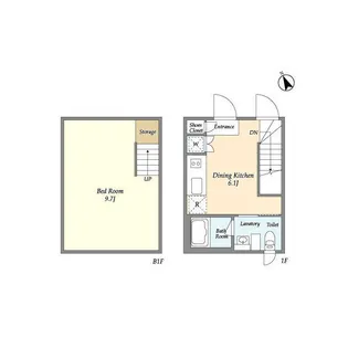 KDXレジデンス吉祥寺【1階】の間取り